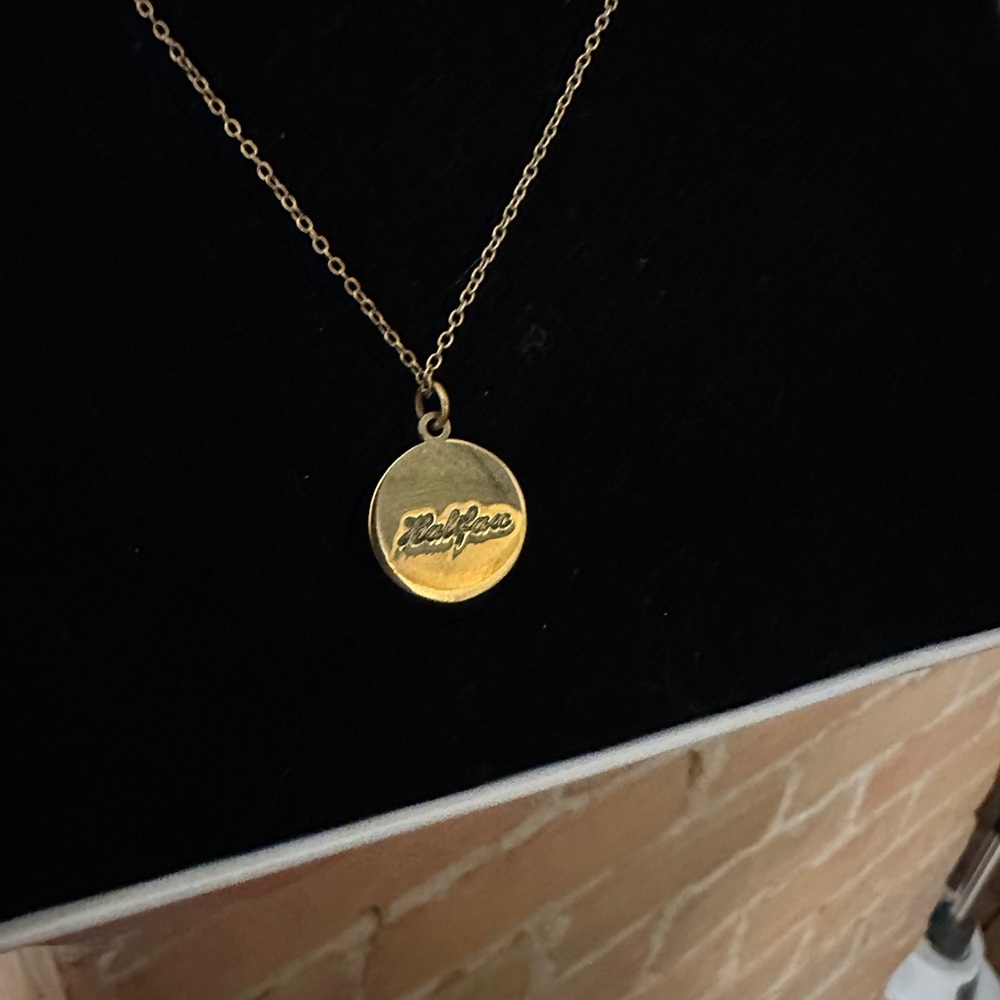 Coordinate Gold Plated Necklace - Halifax